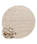 Wollteppich Rund - Bergull Elfenbein/Beige - overzicht, thumbnail