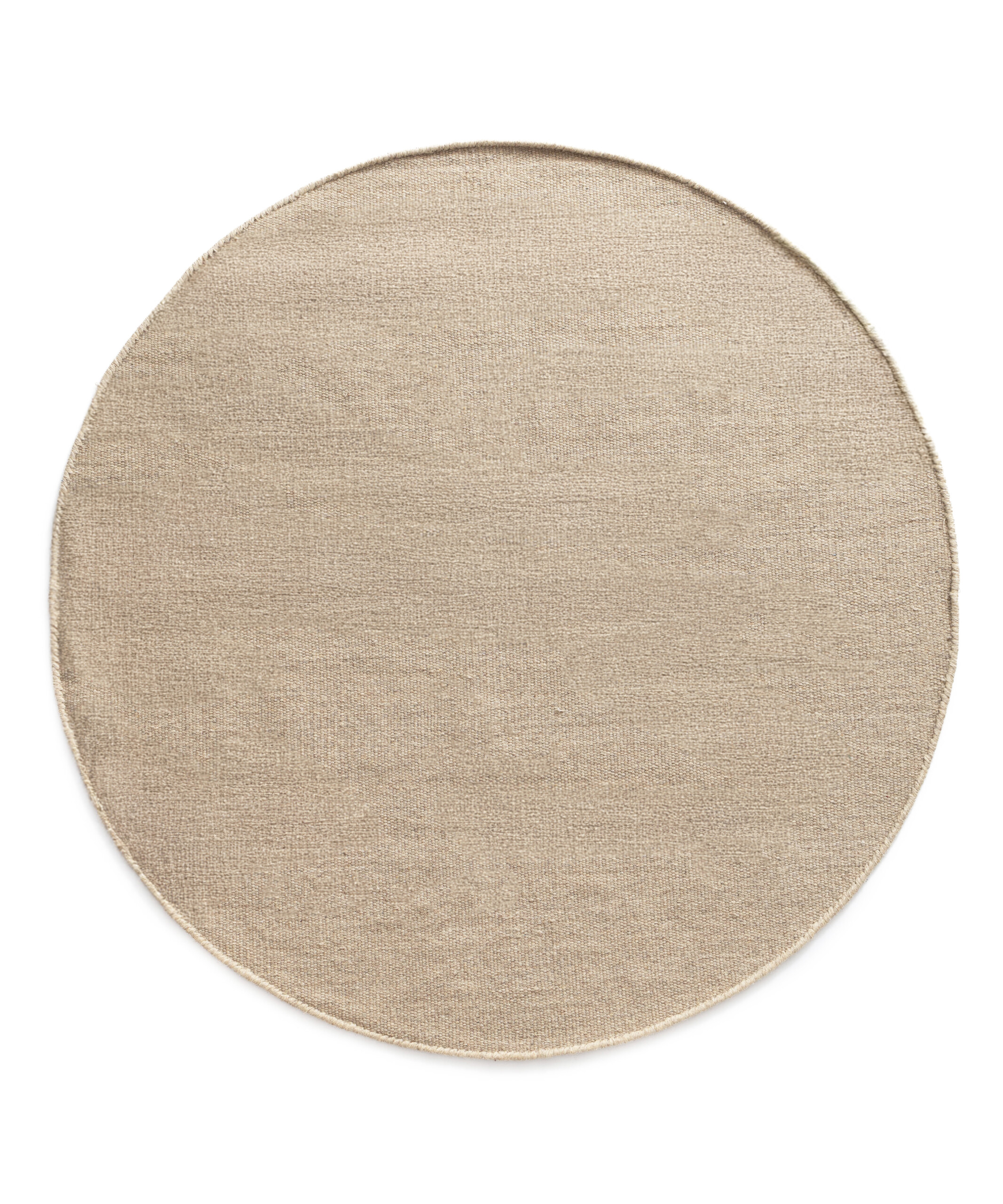 Runder Wollteppich - Grund Beige - overzicht Runder Wollteppich - Grund Beige - overzicht
