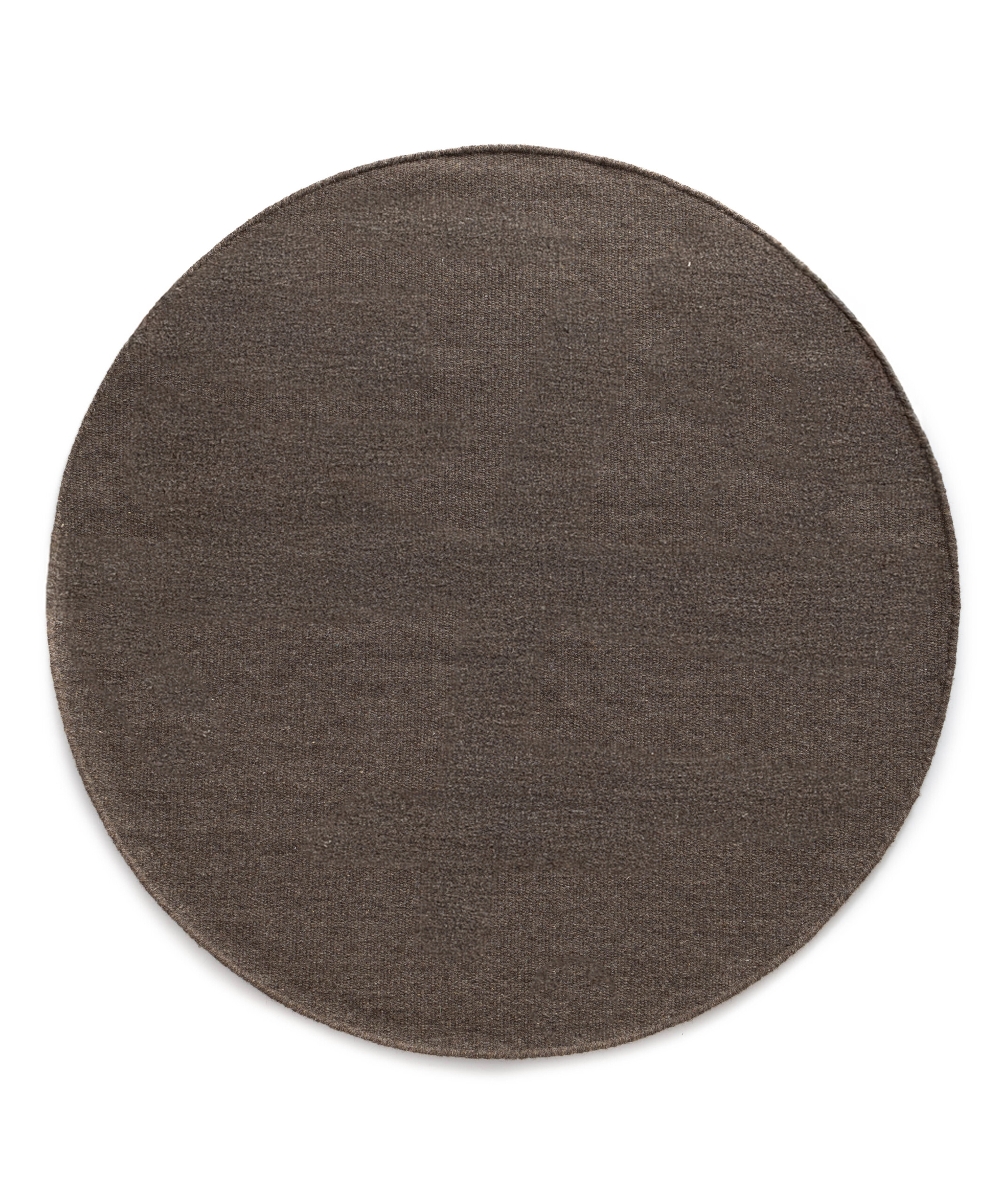 Runder Wollteppich - Grund Taupe - overzicht Runder Wollteppich - Grund Taupe - overzicht