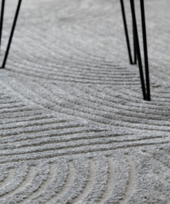 Teppich Skandinavisch - Contour Bend Grau - close up, thumbnail Teppich Skandinavisch - Contour Bend Grau - close up, thumbnail