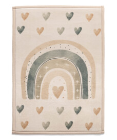 Spielteppich - Pluffy Heart Creme/Multi - overzicht, thumbnail