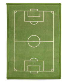 Spielteppich - Pluffy Soccer Field Grün - overzicht, thumbnail
