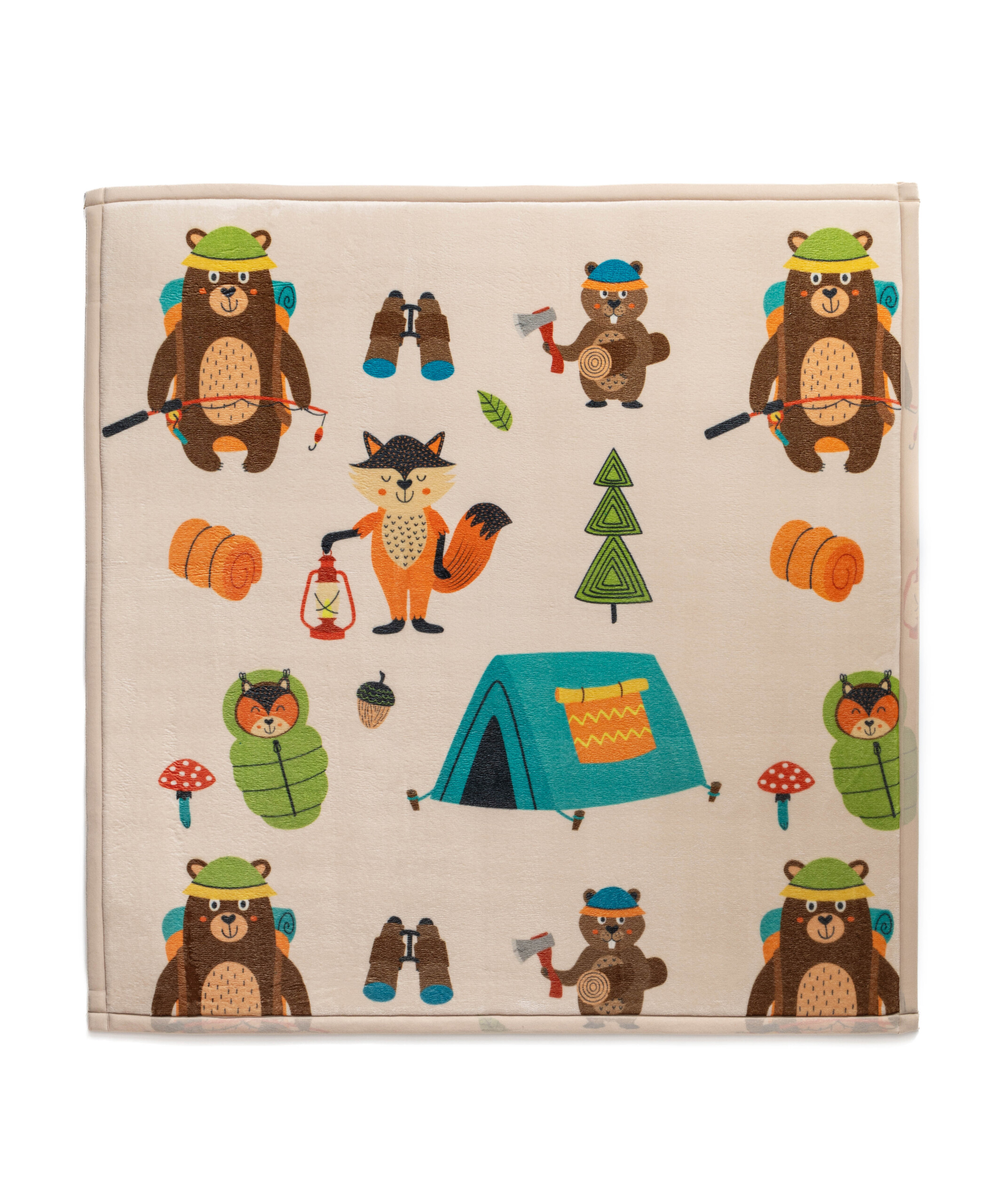 Spielteppich Quadratisch - Pluffy Forest animals Multi - overzicht Spielteppich Quadratisch - Pluffy Forest animals Multi - overzicht