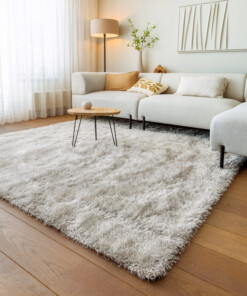 Teppich Quadratisch Hochflor - Posh Velours Hellgrau - sfeer
