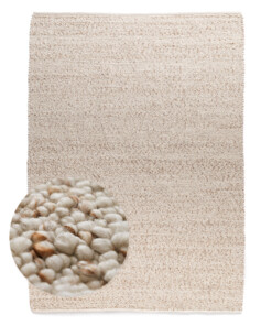 Wollteppich - Bergull Elfenbein/Beige - overzicht