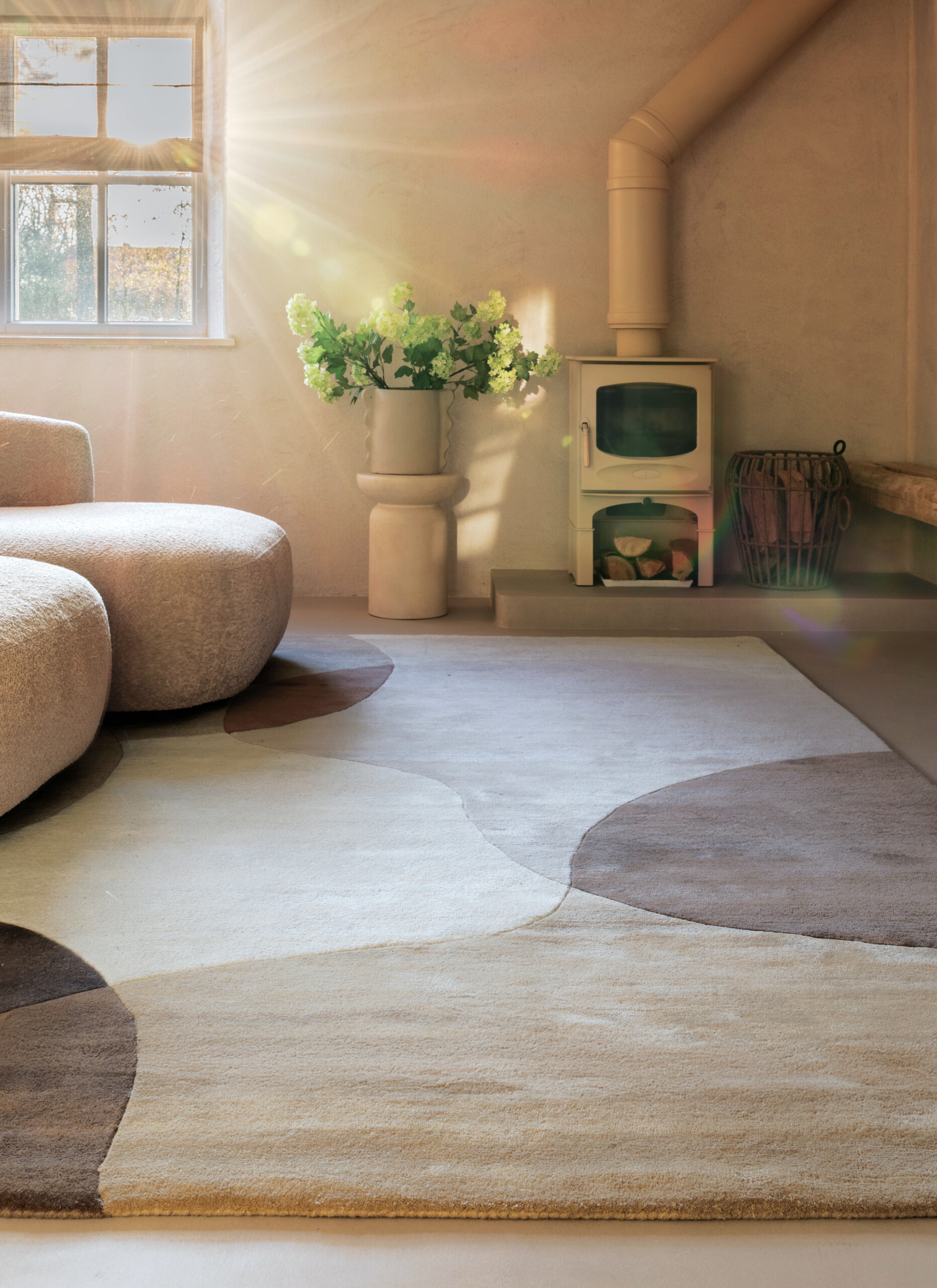 Wollteppich - Dune Beige - sfeer Wollteppich - Dune Beige - sfeer