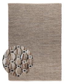 Wollteppich - Huldra Beige - overzicht, thumbnail