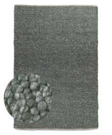 Wollteppich - Silvull Grün - overzicht, thumbnail