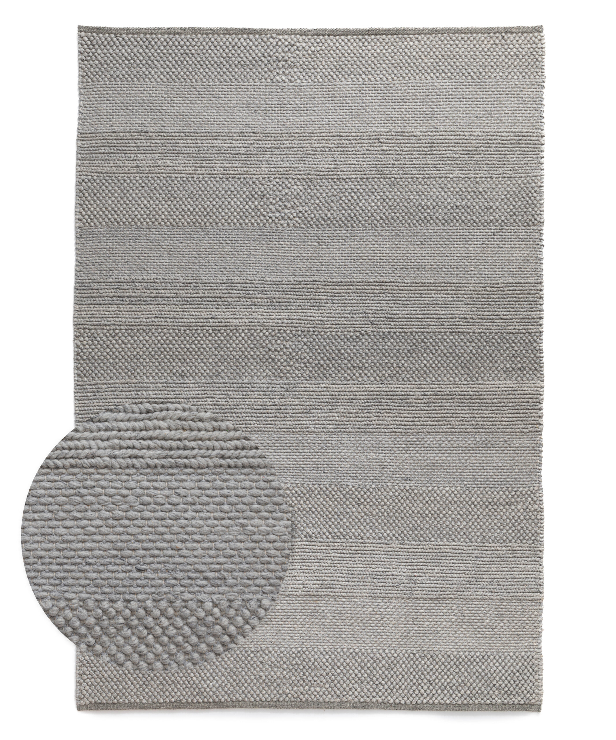 Wollteppich - Skift Grau - overzicht Wollteppich - Skift Grau - overzicht