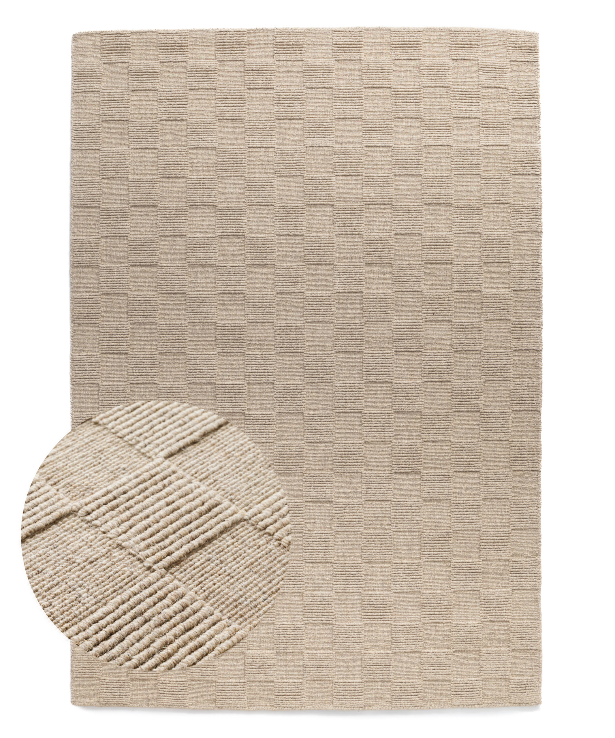 Wollteppich - Tavle Beige - overzicht Wollteppich - Tavle Beige - overzicht