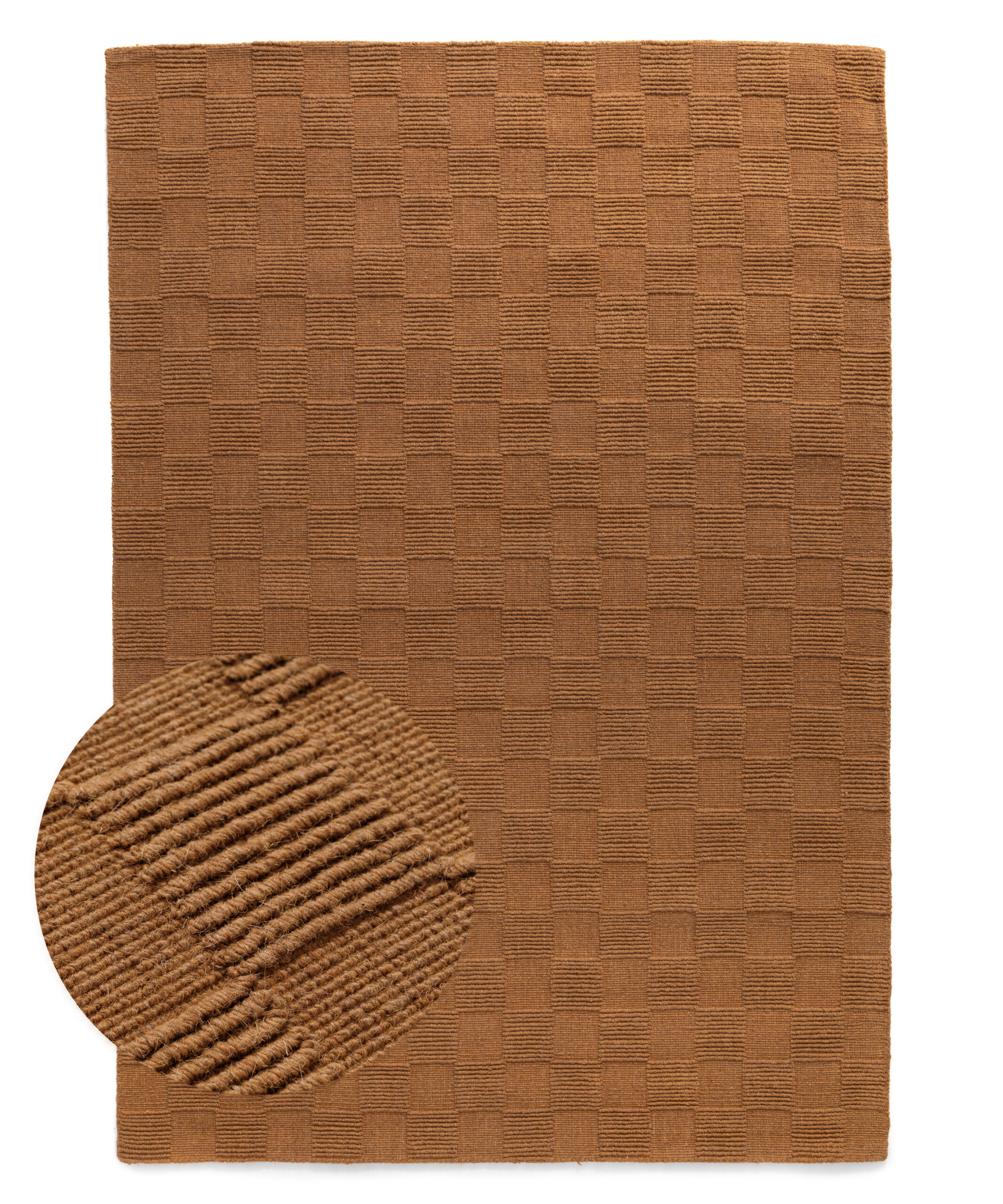 Wollteppich - Tavle Cognac - overzicht Wollteppich - Tavle Cognac - overzicht