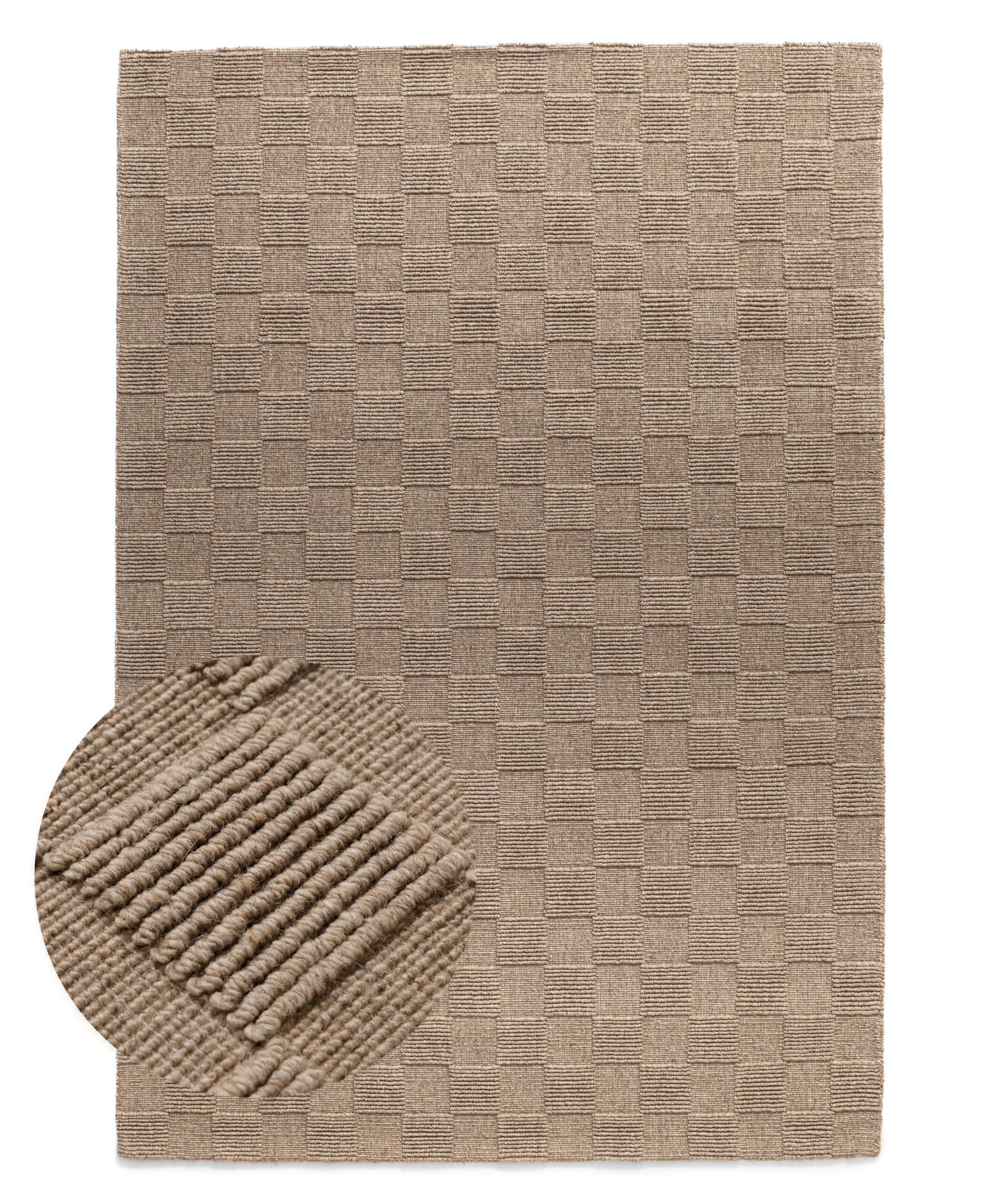 Wollteppich - Tavle Taupe - overzicht Wollteppich - Tavle Taupe - overzicht