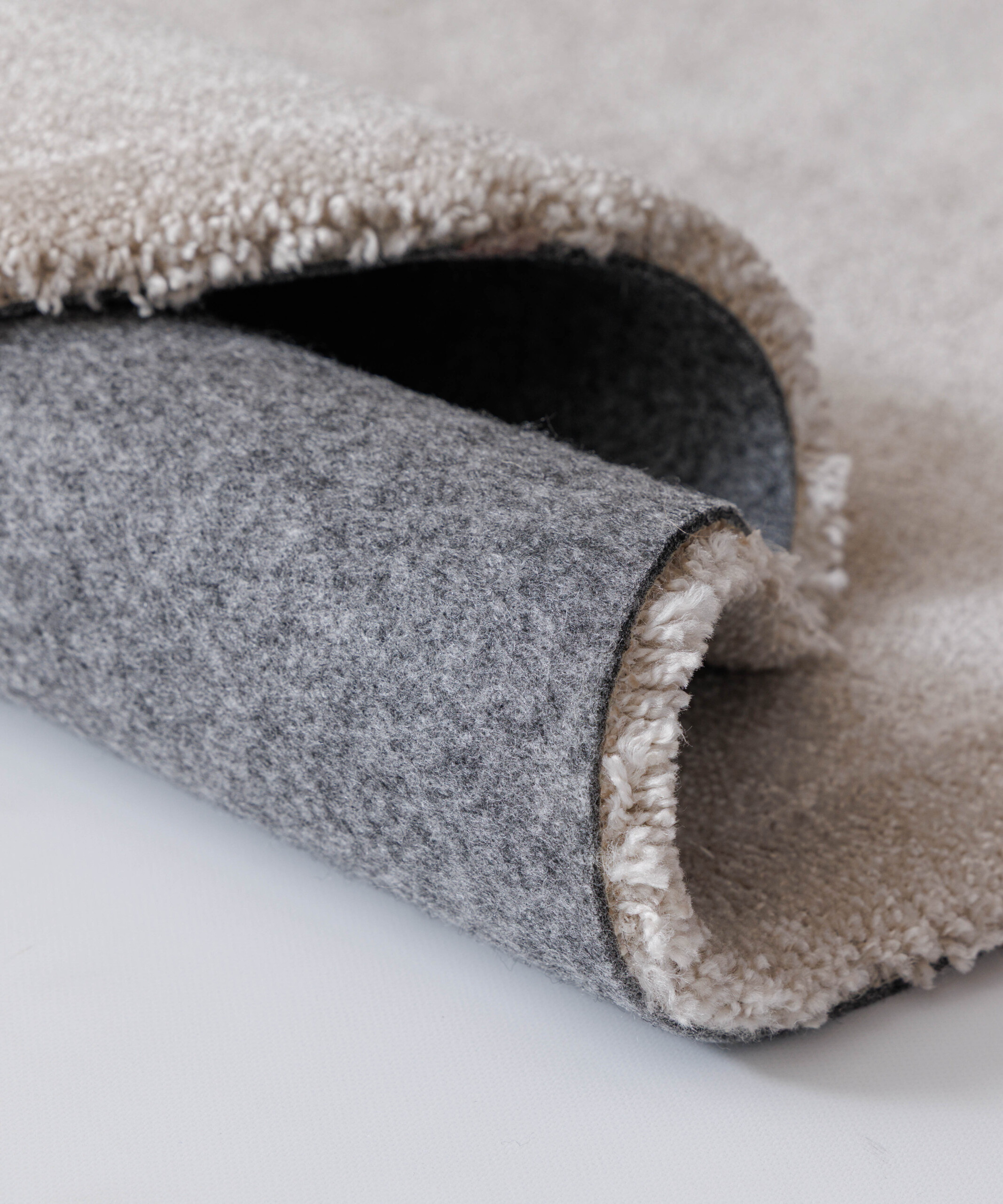 Waschbarer Teppich Rund - Clean Prestige Beige - close up Waschbarer Teppich Rund - Clean Prestige Beige - close up