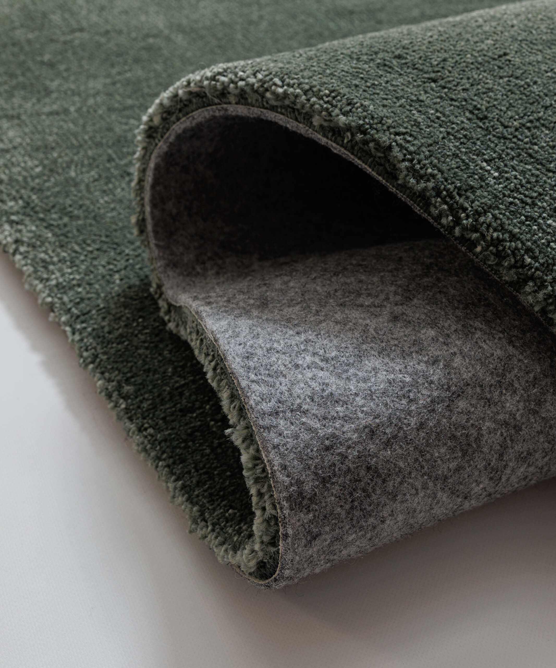 Waschbarer Teppich - Clean Prestige Grün - close up Waschbarer Teppich - Clean Prestige Grün - close up