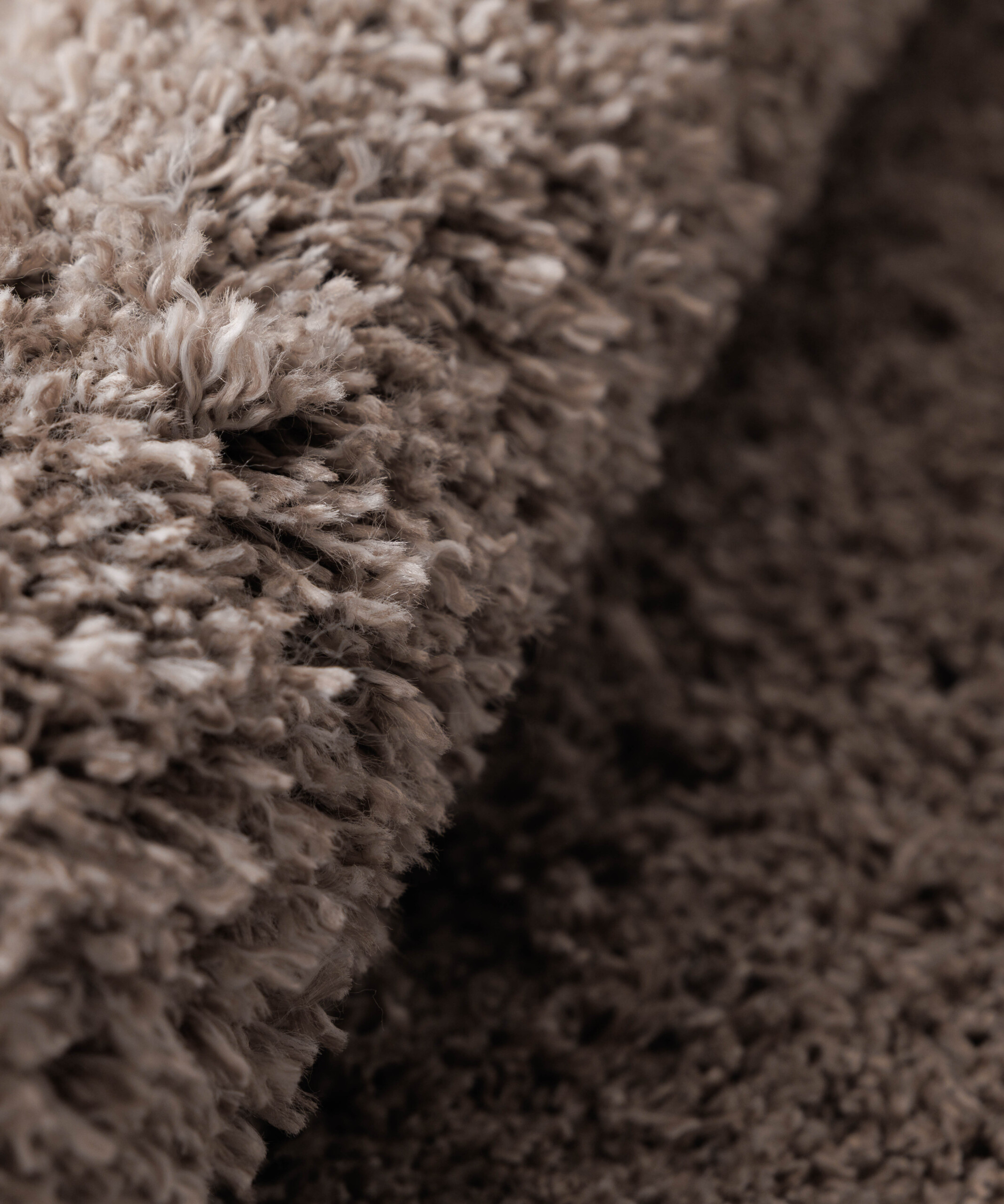 Hochflor Teppich oval - Cozy Shaggy Beige - close up Hochflor Teppich oval - Cozy Shaggy Beige - close up