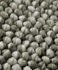 Wollteppich Rund - Fjell Olivgrün - close up, thumbnail Wollteppich Rund - Fjell Olivgrün - close up, thumbnail