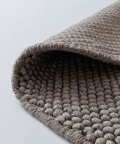 Wollteppich Rund - Fjell Sandfarbe - close up, thumbnail Wollteppich Rund - Fjell Sandfarbe - close up, thumbnail