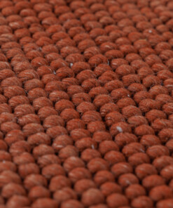 Wollteppich Rund - Fjell Terrakotta - close up, thumbnail Wollteppich Rund - Fjell Terrakotta - close up, thumbnail