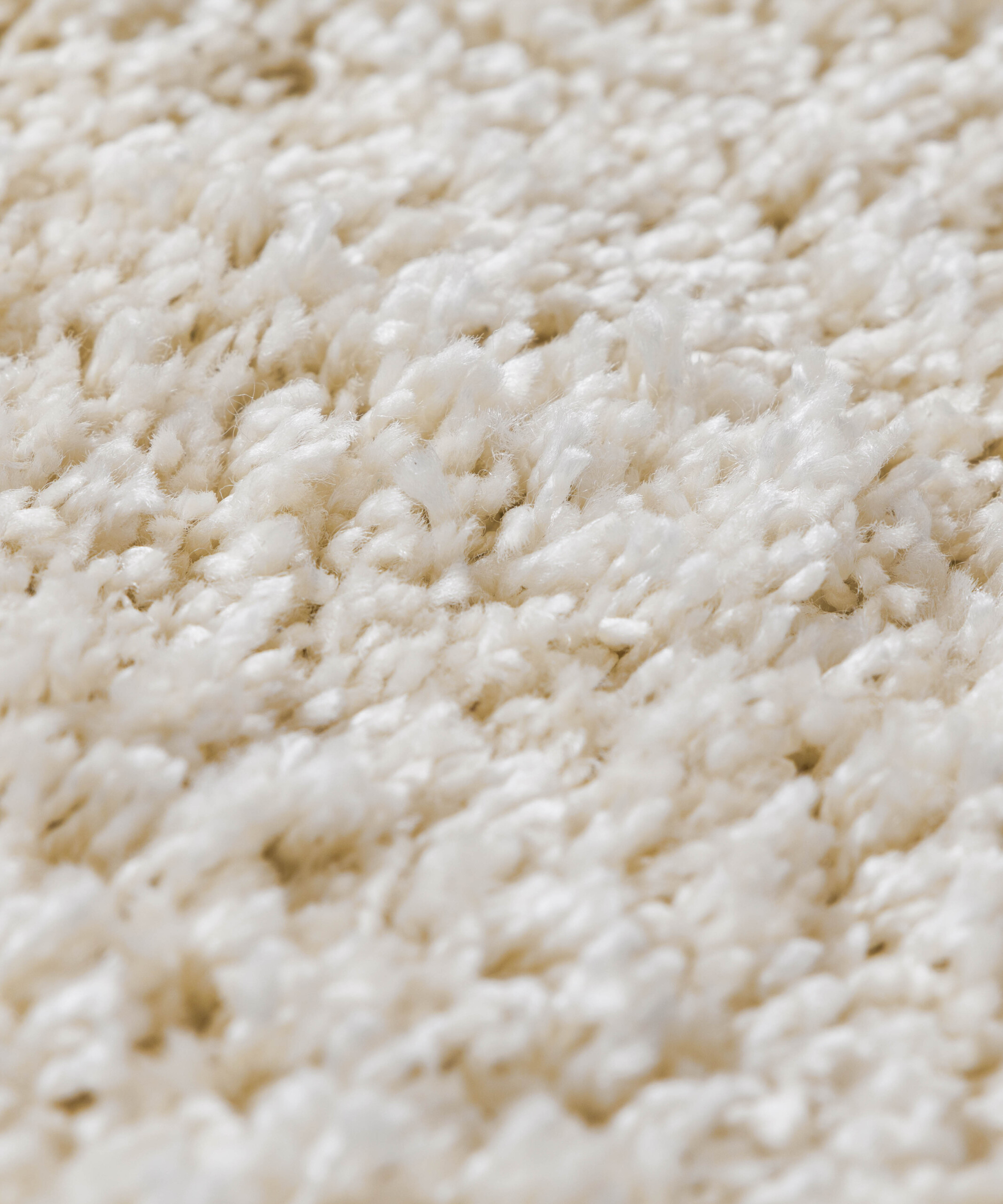 Hochflor Teppich Rund Shaggy Grand - Creme - close up Hochflor Teppich Rund Shaggy Grand - Creme - close up