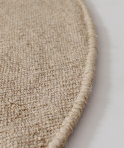 Runder Wollteppich - Grund Beige - close up, thumbnail Runder Wollteppich - Grund Beige - close up, thumbnail