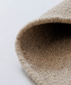 Runder Wollteppich - Grund Beige - close up, thumbnail Runder Wollteppich - Grund Beige - close up, thumbnail