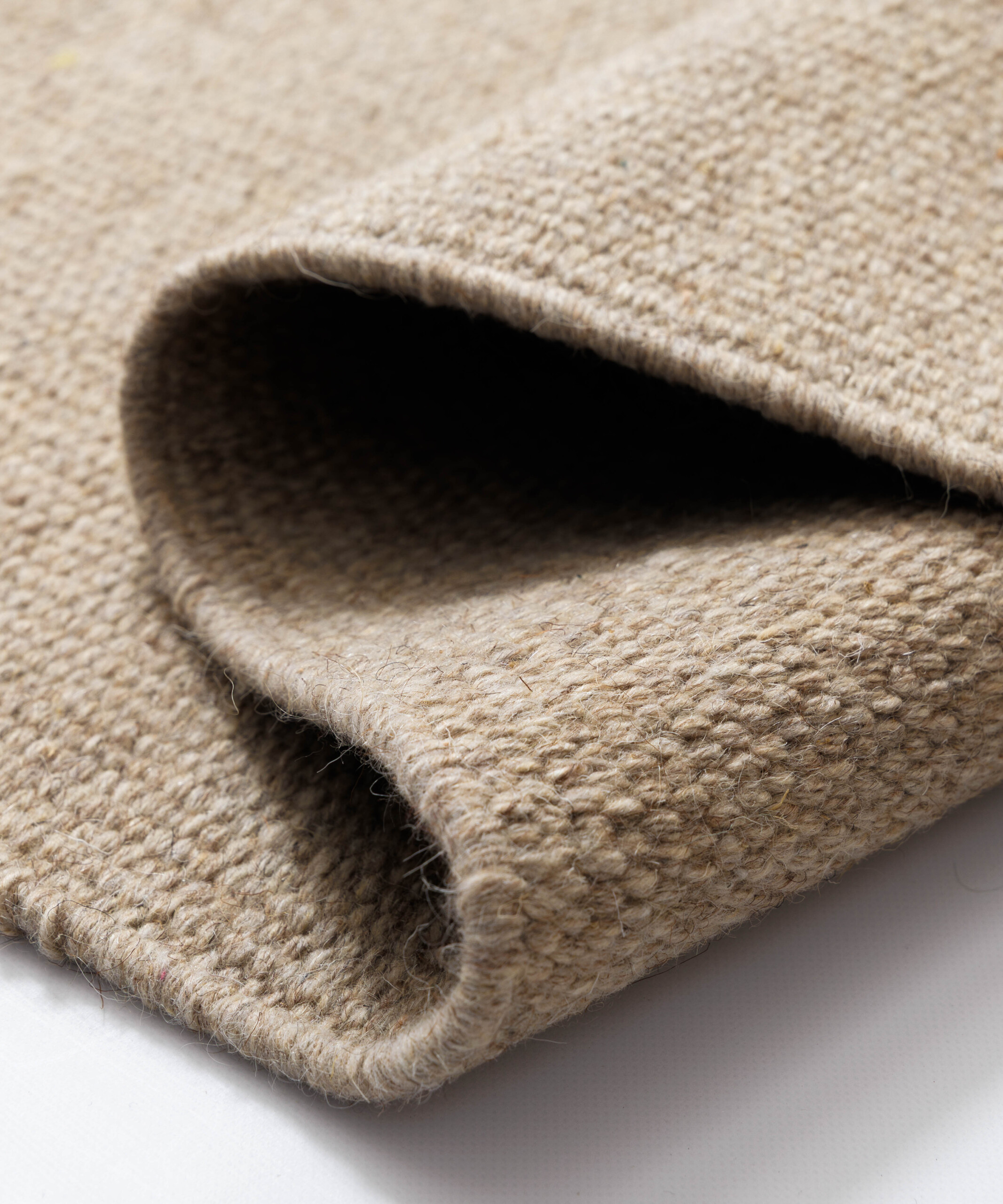 Wollteppich - Grund Beige - close up Wollteppich - Grund Beige - close up