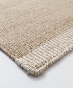 Wollteppich - Grund Beige - close up, thumbnail Wollteppich - Grund Beige - close up, thumbnail