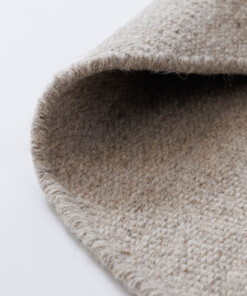 Runder Wollteppich - Grund Grau - close up, thumbnail
