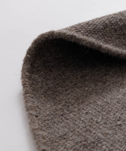 Runder Wollteppich - Grund Taupe - close up, thumbnail Runder Wollteppich - Grund Taupe - close up, thumbnail