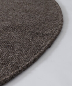 Runder Wollteppich - Grund Taupe - close up, thumbnail Runder Wollteppich - Grund Taupe - close up, thumbnail
