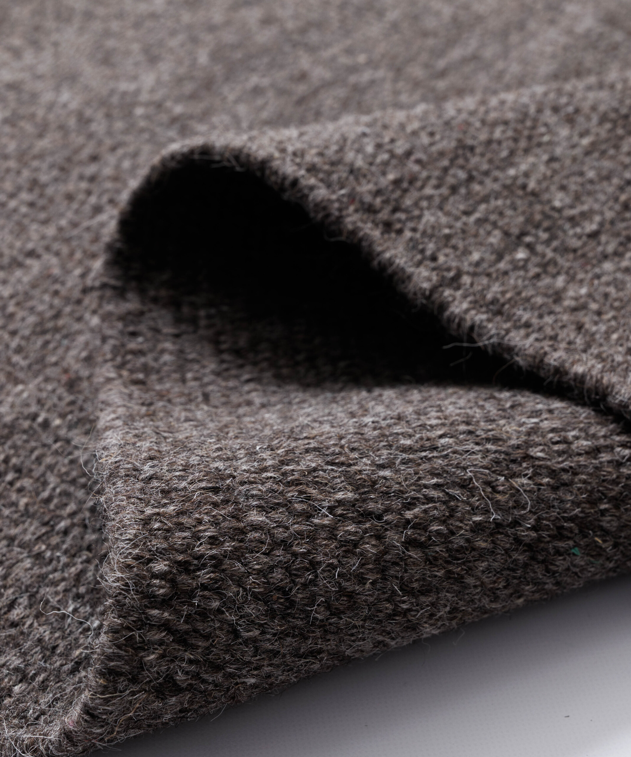 Wollteppich - Grund Taupe - close up Wollteppich - Grund Taupe - close up