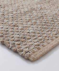 Wollteppich - Huldra Beige - close up, thumbnail