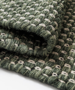 Wollteppich - Huldra Grün - close up, thumbnail