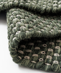 Wollteppich - Huldra Grün - close up, thumbnail