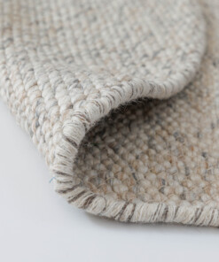 Runder Wollteppich - Silvull Beige - close up, thumbnail Runder Wollteppich - Silvull Beige - close up, thumbnail