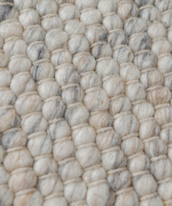 Runder Wollteppich - Silvull Beige - close up, thumbnail Runder Wollteppich - Silvull Beige - close up, thumbnail