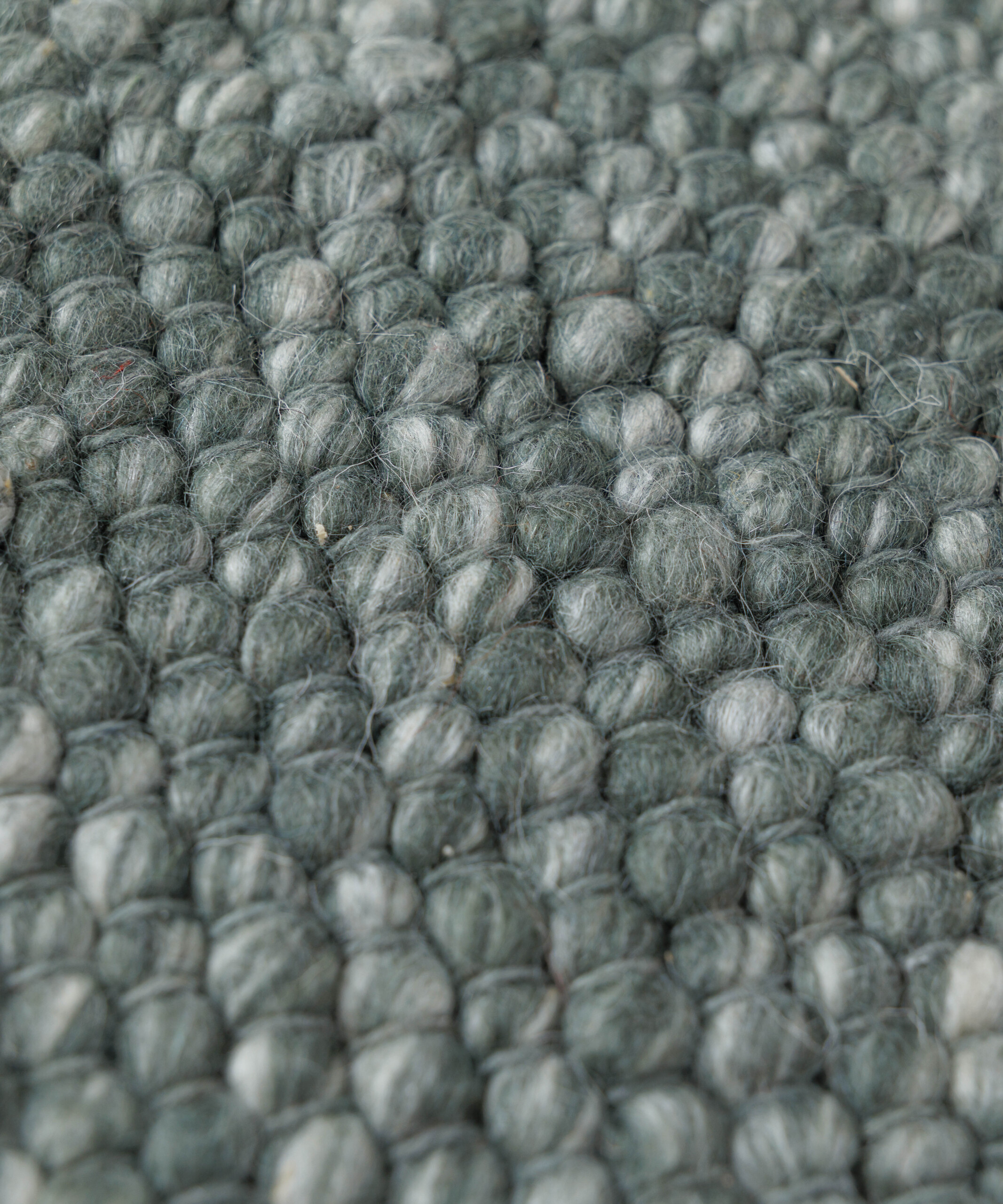 Wollteppich - Silvull Grün - close up Wollteppich - Silvull Grün - close up