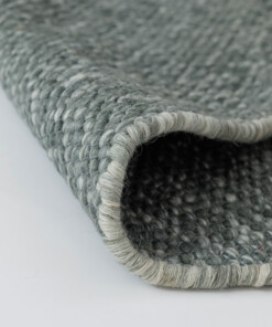 Runder Wollteppich - Silvull Grün - close up, thumbnail Runder Wollteppich - Silvull Grün - close up, thumbnail