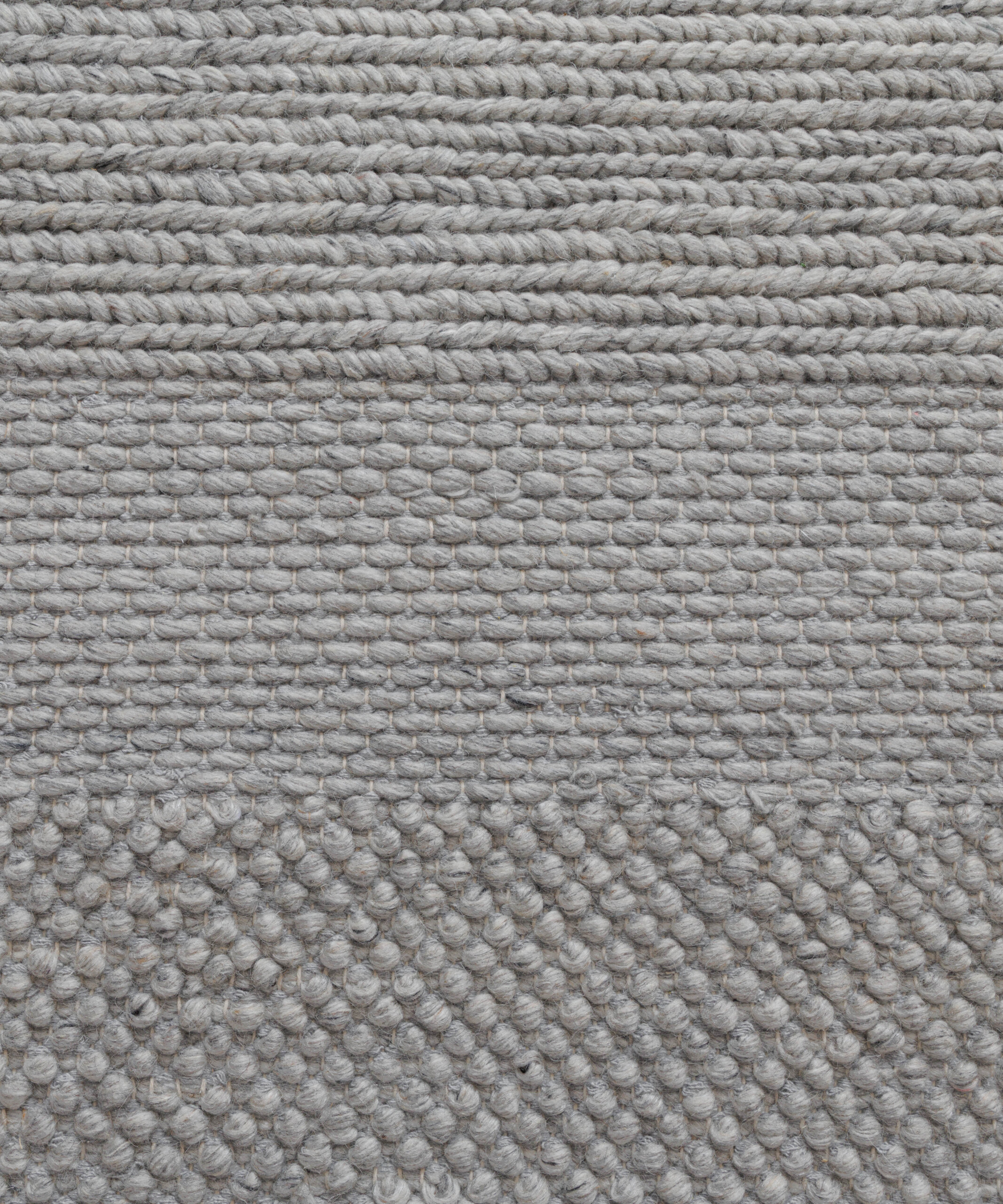 Wollteppich - Skift Grau - close up Wollteppich - Skift Grau - close up