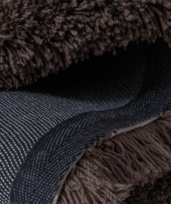Shaggy Teppich - Sveve Braun - close up, thumbnail