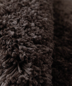 Shaggy Teppich - Sveve Braun - close up, thumbnail