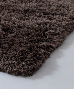 Shaggy Teppich - Sveve Braun - close up, thumbnail