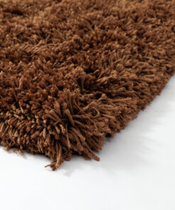 Shaggy Teppich - Sveve Cognac - close up, thumbnail