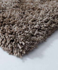 Shaggy Teppich - Sveve Sandfarbe - close up, thumbnail