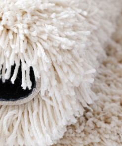 Runder Shaggy Teppich - Sveve Elfenbein - close up, thumbnail Runder Shaggy Teppich - Sveve Elfenbein - close up, thumbnail