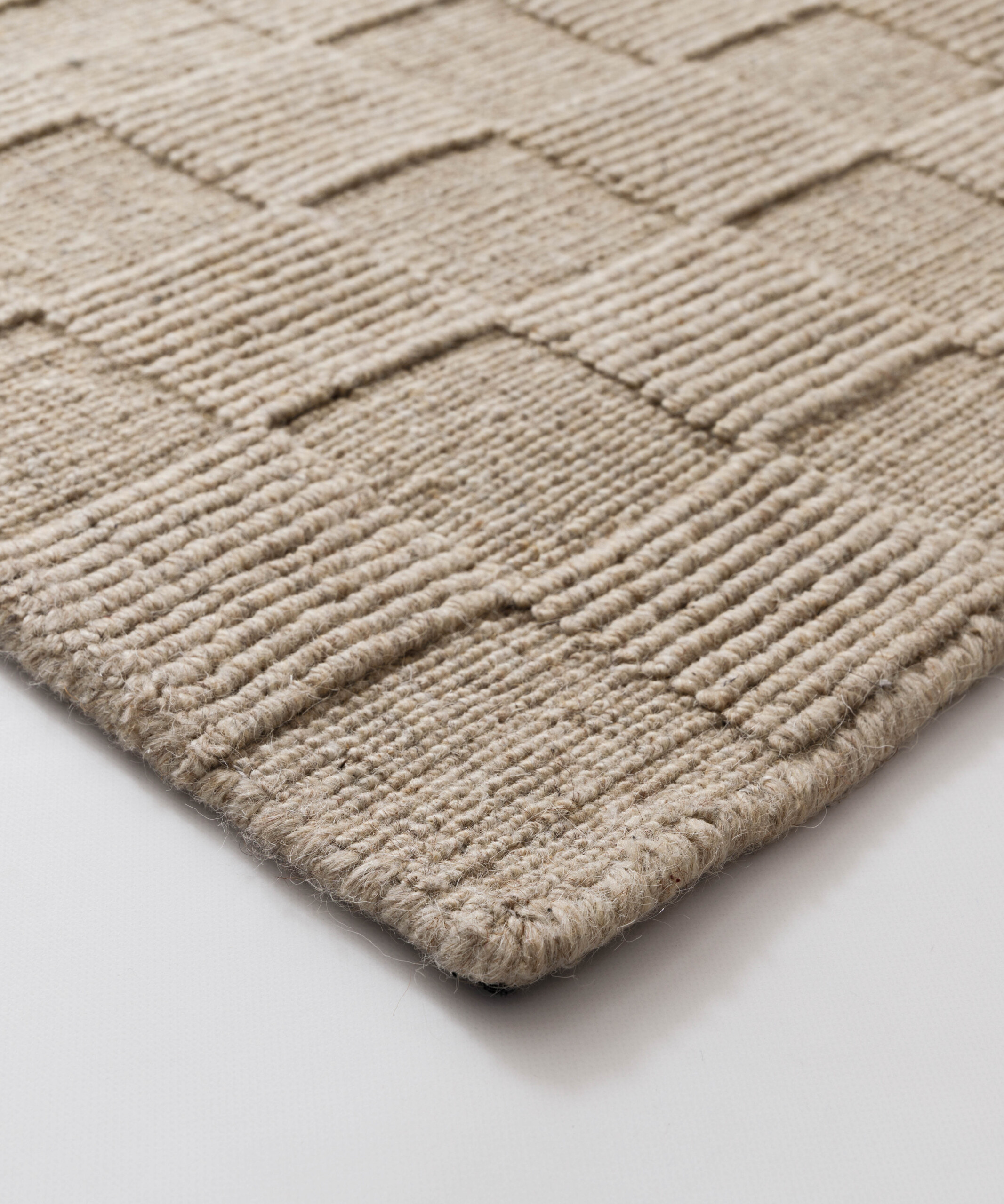 Wollteppich - Tavle Beige - close up Wollteppich - Tavle Beige - close up