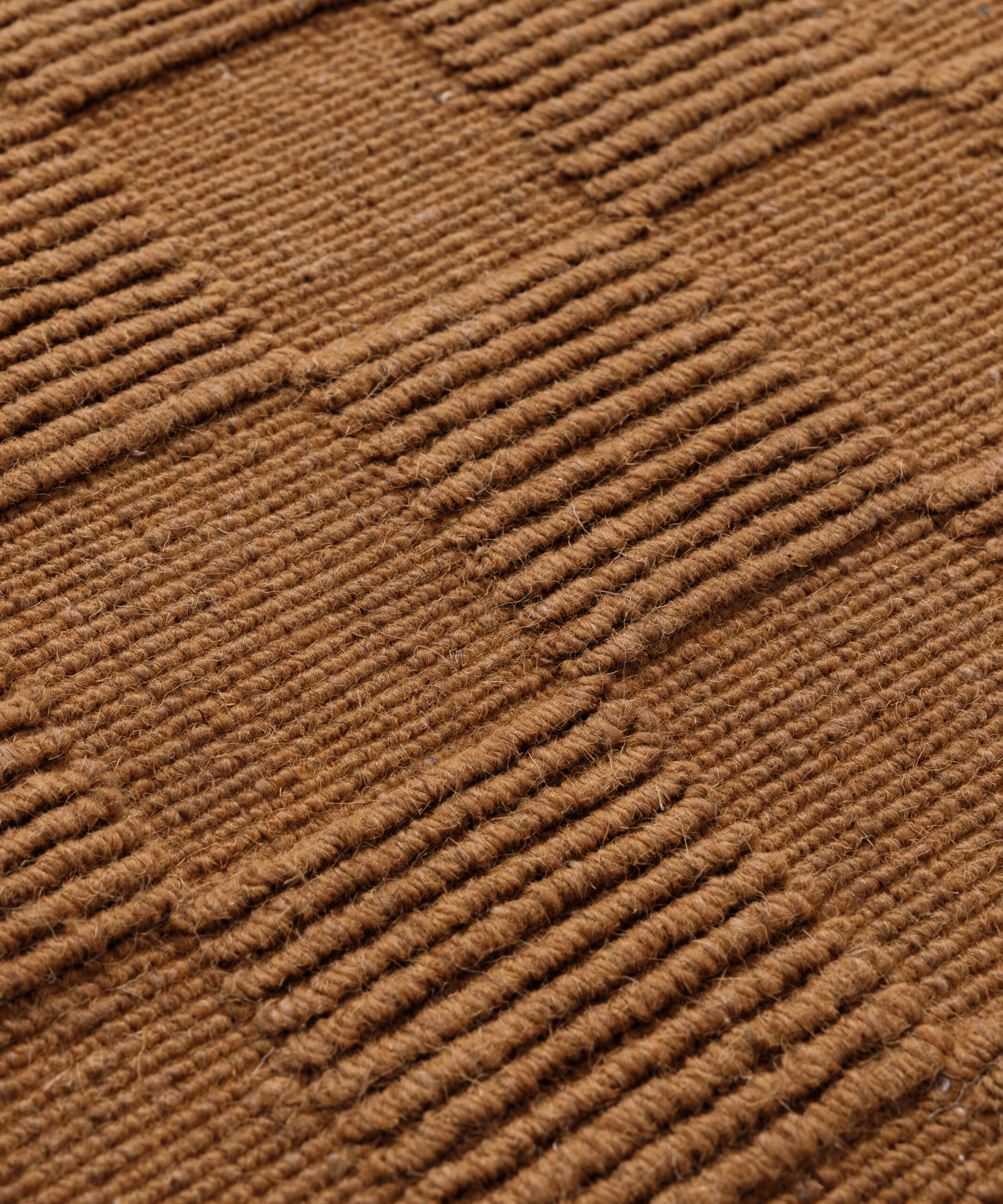 Wollteppich - Tavle Cognac - close up Wollteppich - Tavle Cognac - close up