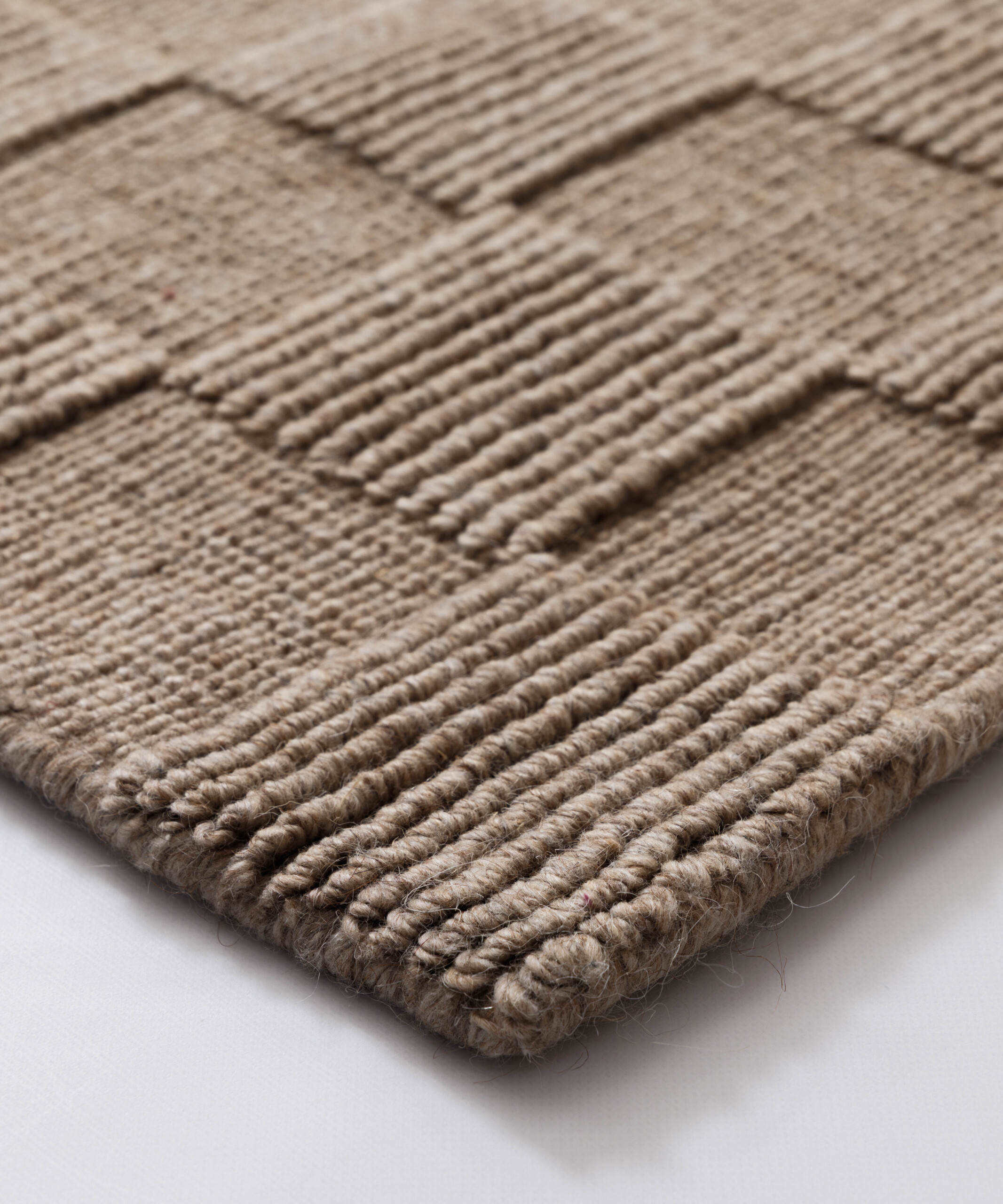 Wollteppich - Tavle Taupe - close up Wollteppich - Tavle Taupe - close up