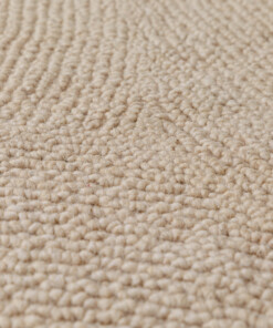 Wollteppich Rund - Tvist licht Beige - close up, thumbnail Wollteppich Rund - Tvist licht Beige - close up, thumbnail