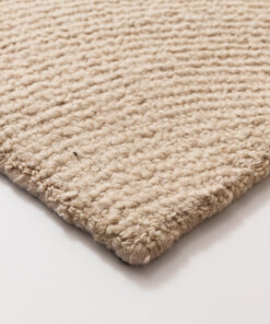 Wollteppich - Tvist licht Beige - close up, thumbnail